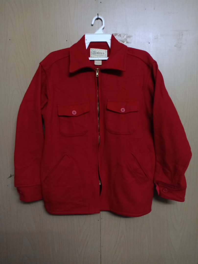 60s 70s Vintage Wool Melton Coach Jacket z7Wxd-m10972276979 - ジャケット/アウター