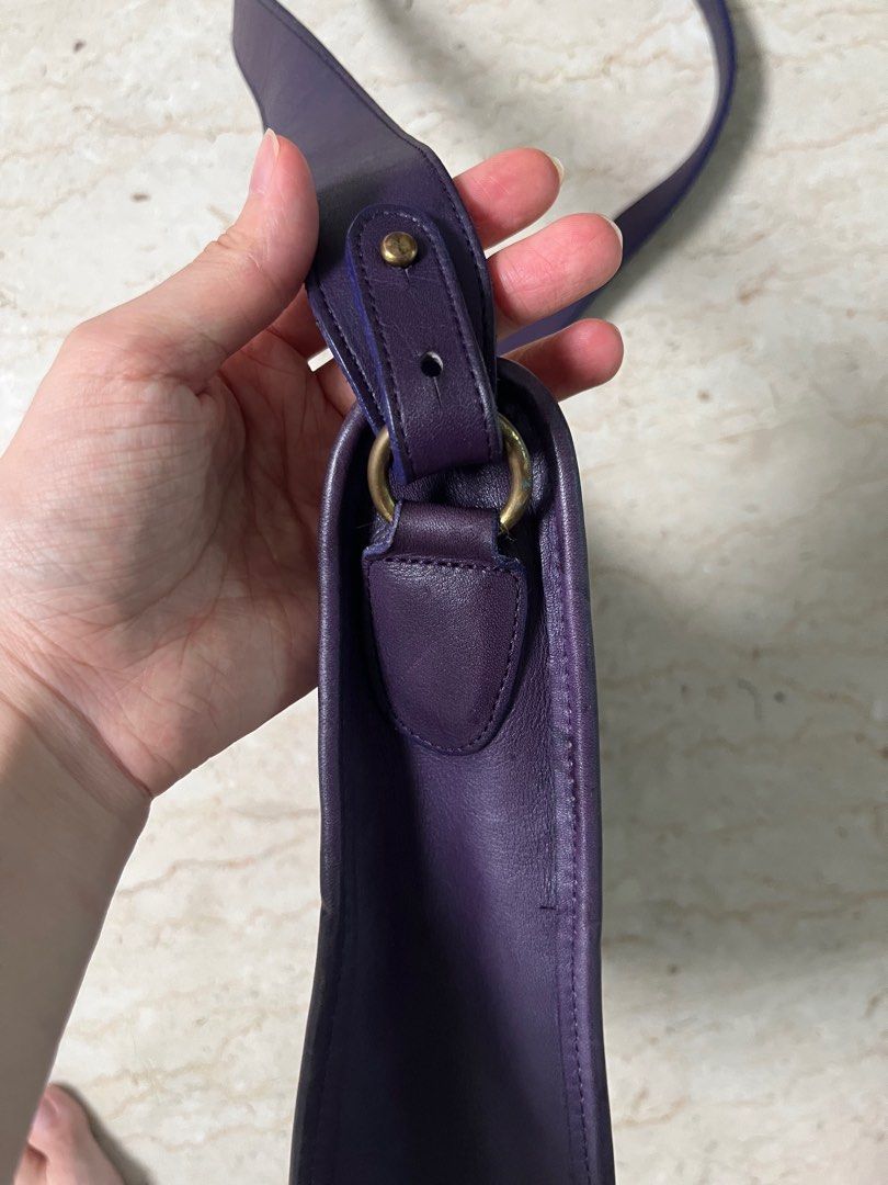 Vintage Coach Becket Shoulder Bag Purple Vintage Coach Becket Shoulder Bag Purple