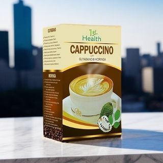 1stHealth Capuccino Coffee 20 SACHETS with Guyabano and Moringa