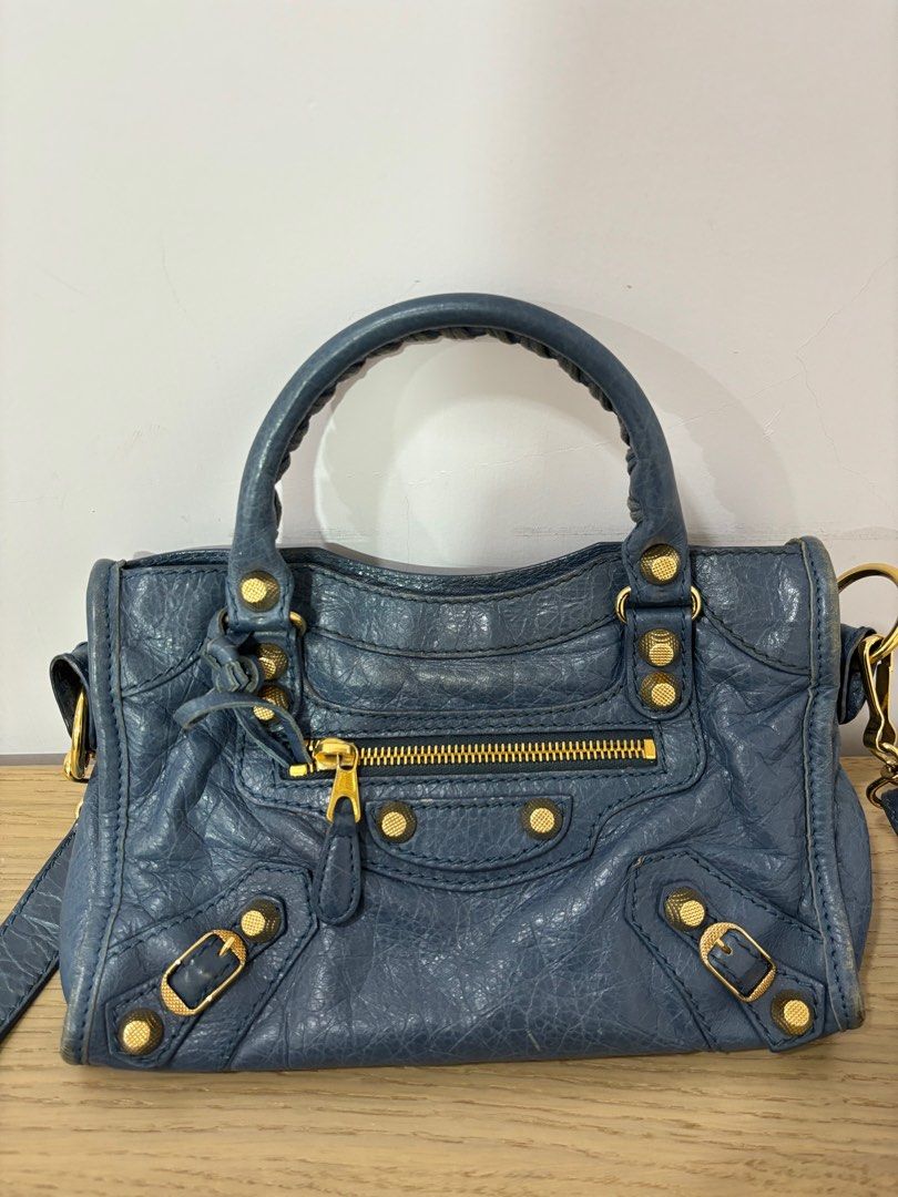 超希少✨ バレンシアガ ジャイアントワーク ハンドバッグ ターコイズ