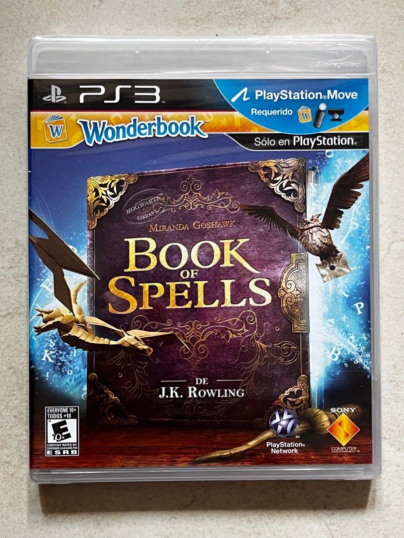全新品）歐版PS3 WONDERBOOK MIRANDA GOSHAWK BOOK OF SPELLS DE