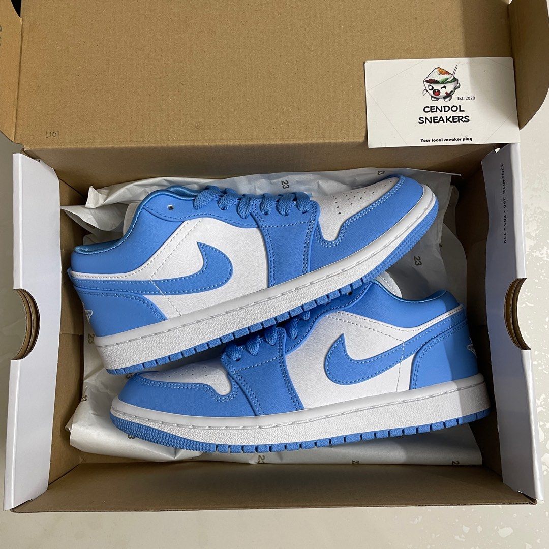 Air Jordan AJ 1 Low UNC Women Women s Fashion Footwear Sneakers on Carousell
