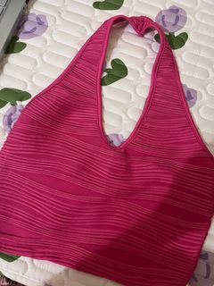 barbie pink backless top