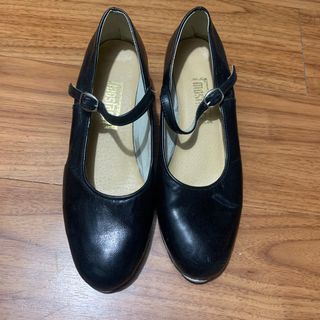 Womens Basic Tap Dance Leather Shoes 