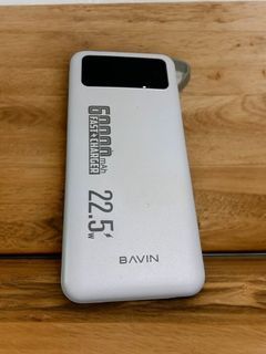BAVIN PC053 60000mAh Heavy Duty Powerbank W/
22.5W Fast Charging and Built In Cable and LED Light