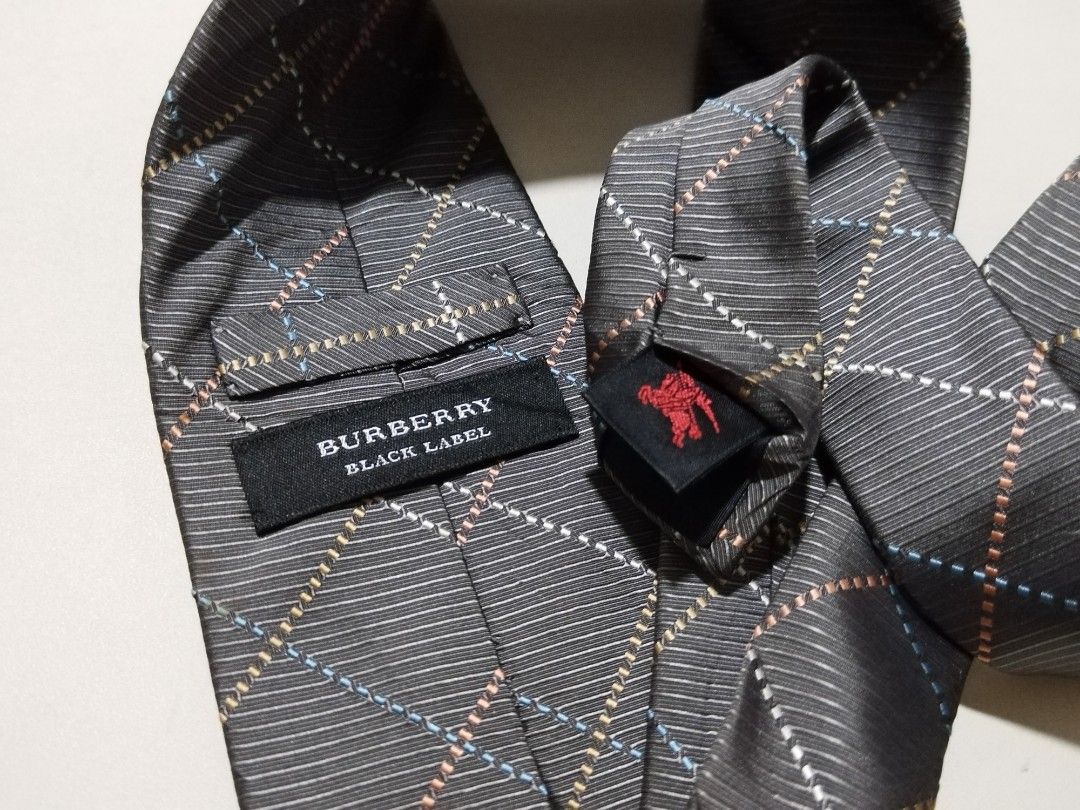Burberry black outlet label tie