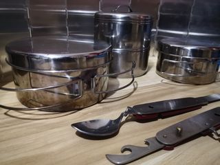 Camping Kit Cookset and Cutlery EDC Prepper