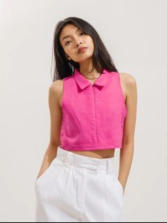 Cariño the Brand Emma Crop in Pink