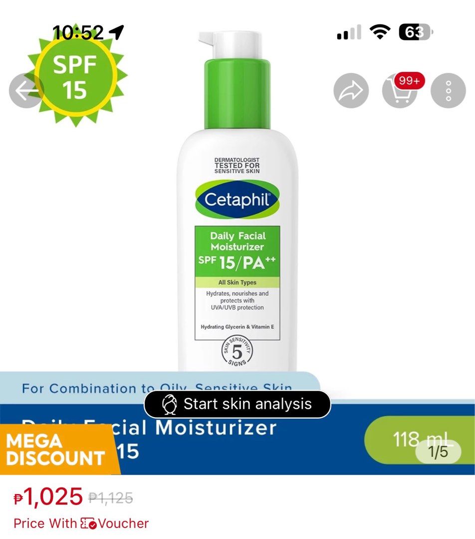 Cetaphil Moisturizer (Category: Face Care) located in Mandaluyong City. Submitted by purplepenguin0016 (Listing ID 1293245695, Image 1). Description: .