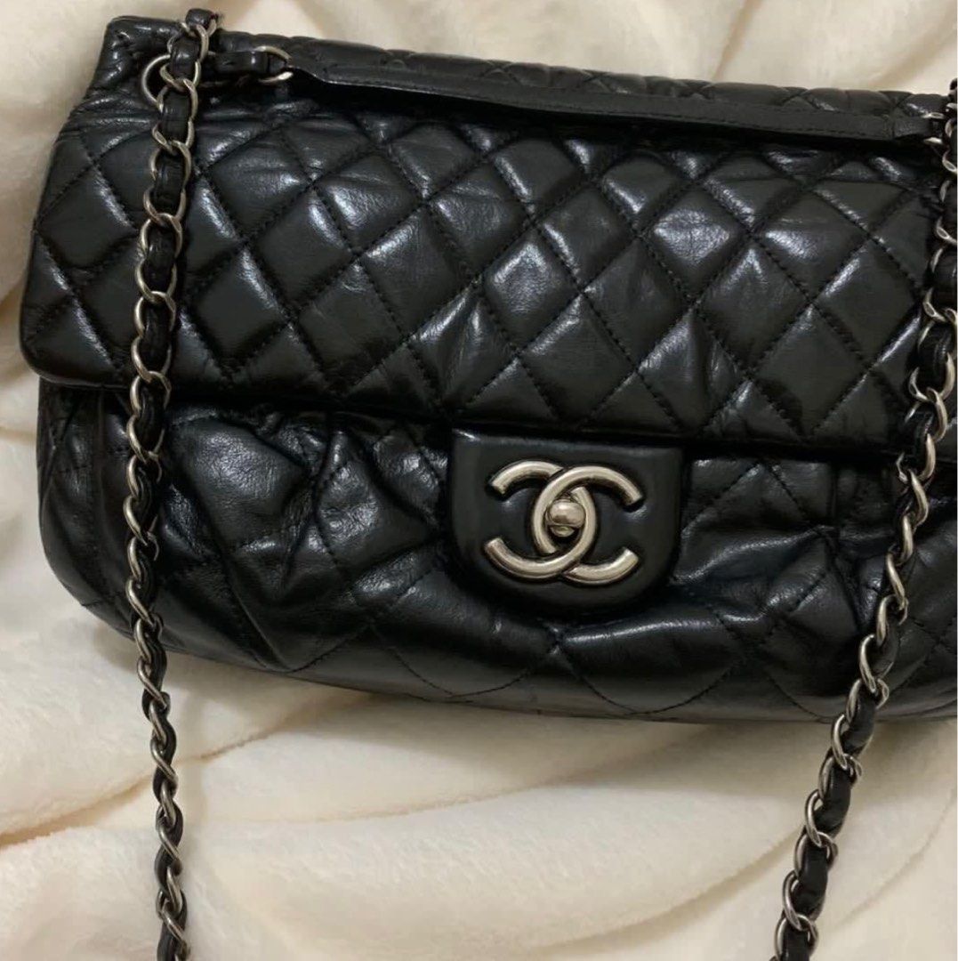 Chanel Coco Pleats Flap Bag (Category: Luxury Bags & Wallets) located in Manila. Submitted by decluttering_account (Listing ID 1293225073, Image 1). Description: Chanel Coco Pleats Flap Bag Series 14 11.5”W x 6.5”H x 2.5”D With Entrupy certificate.