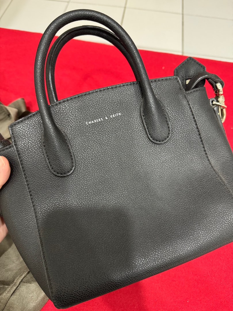 Charles Keith Classic Double Top Handle Bag