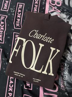 Charlotte Folk Modern Vintage Hoodie L