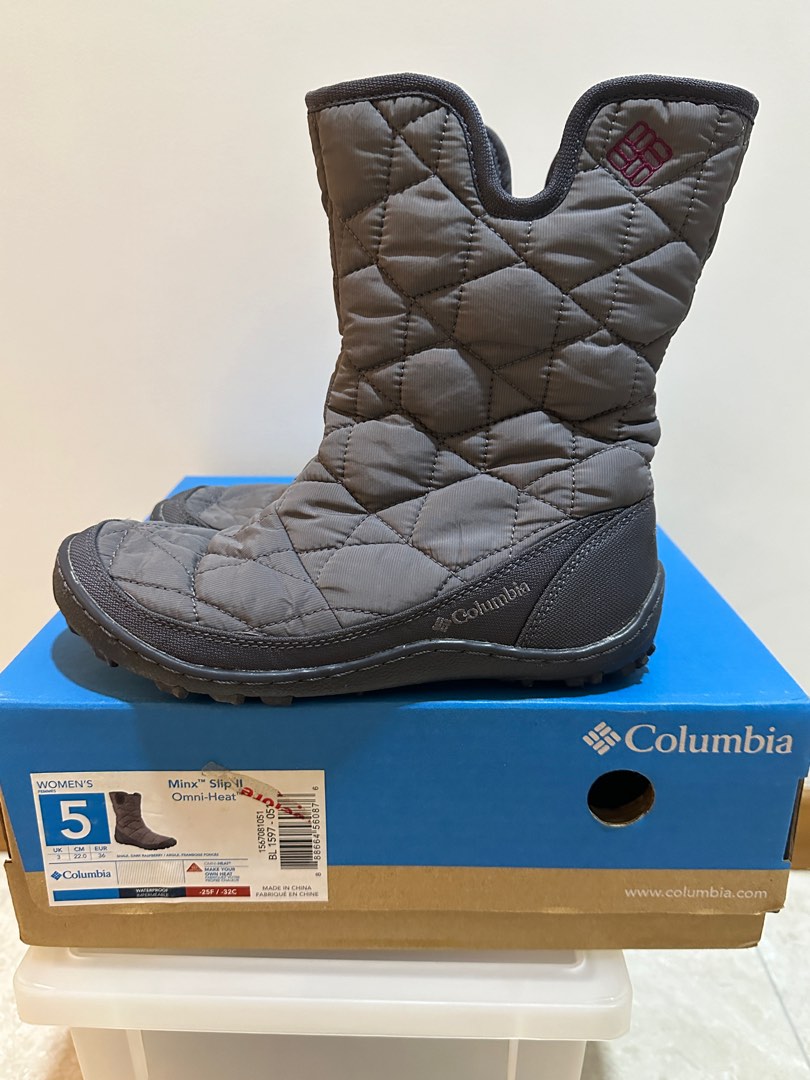 Womens Winter Boots Columbia Minx Slip II Omni-Heat Cold Weather