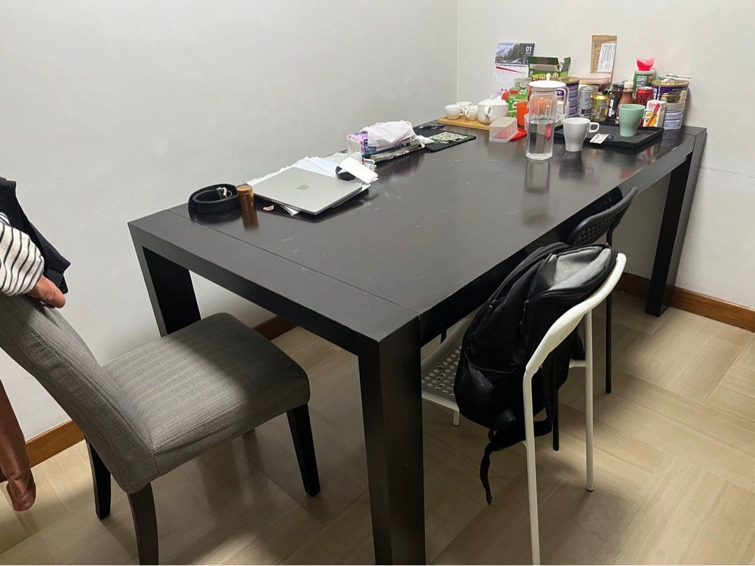 Dining Table (Category: Tables & Sets) located in Singapore. Submitted by ajaykp (Listing ID 1293342902, Image 3). Description: Dining table and 6 chairs, moving sale.
