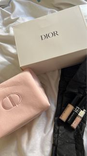 Dior pouch with mini make up