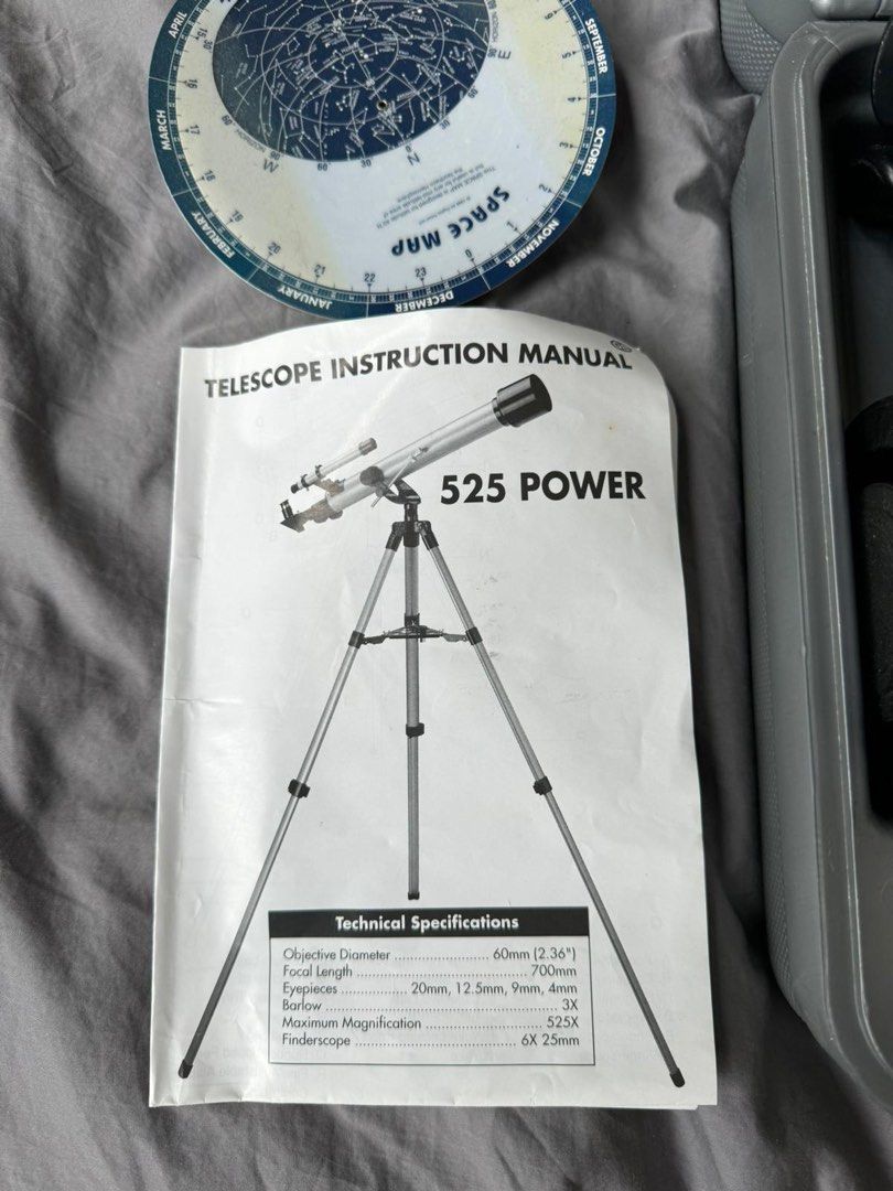 Edu science reflector telescope 525 power clearance