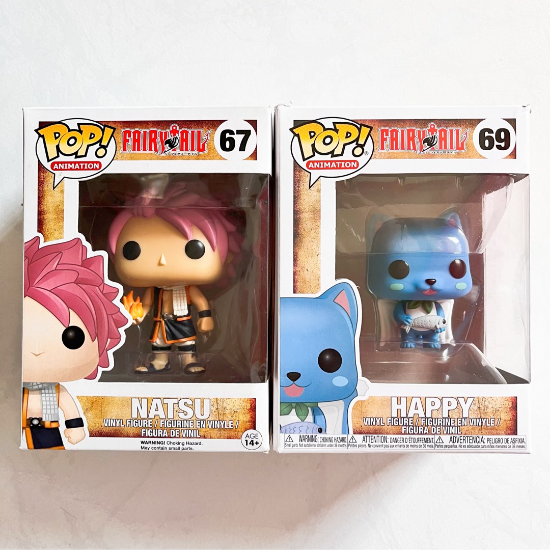 FAIRY TAIL Funko Pop Natsu 67 Happy 69 Hobbies Toys Toys Games on Carousell
