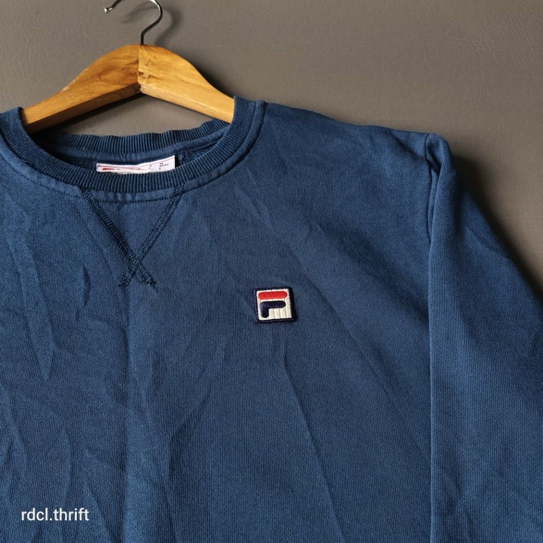 Fila box logo crew sweatshirt cheap