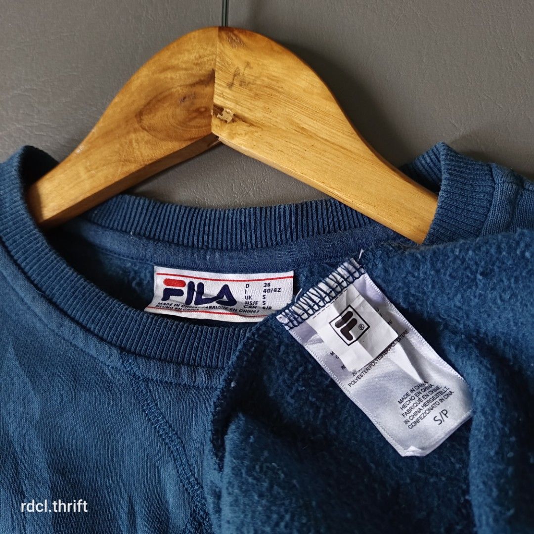 Fila box logo crew sweatshirt store
