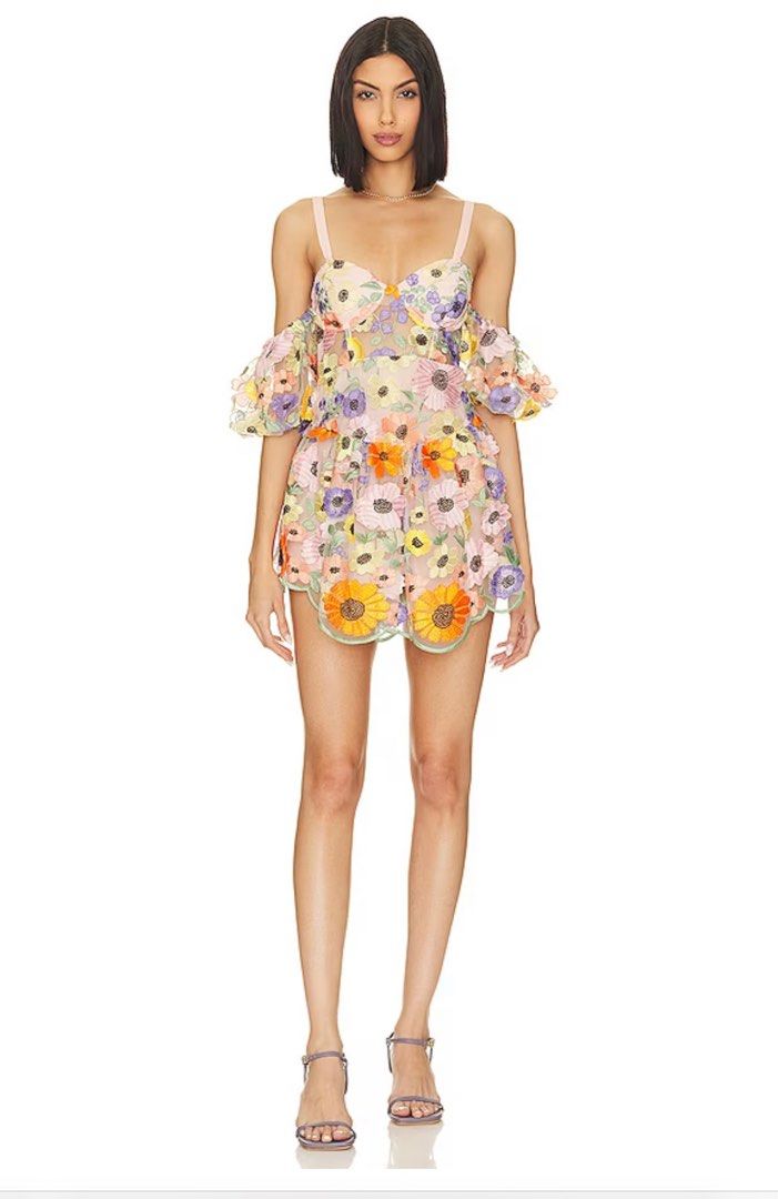 For love and lemons yellow floral dress outlet