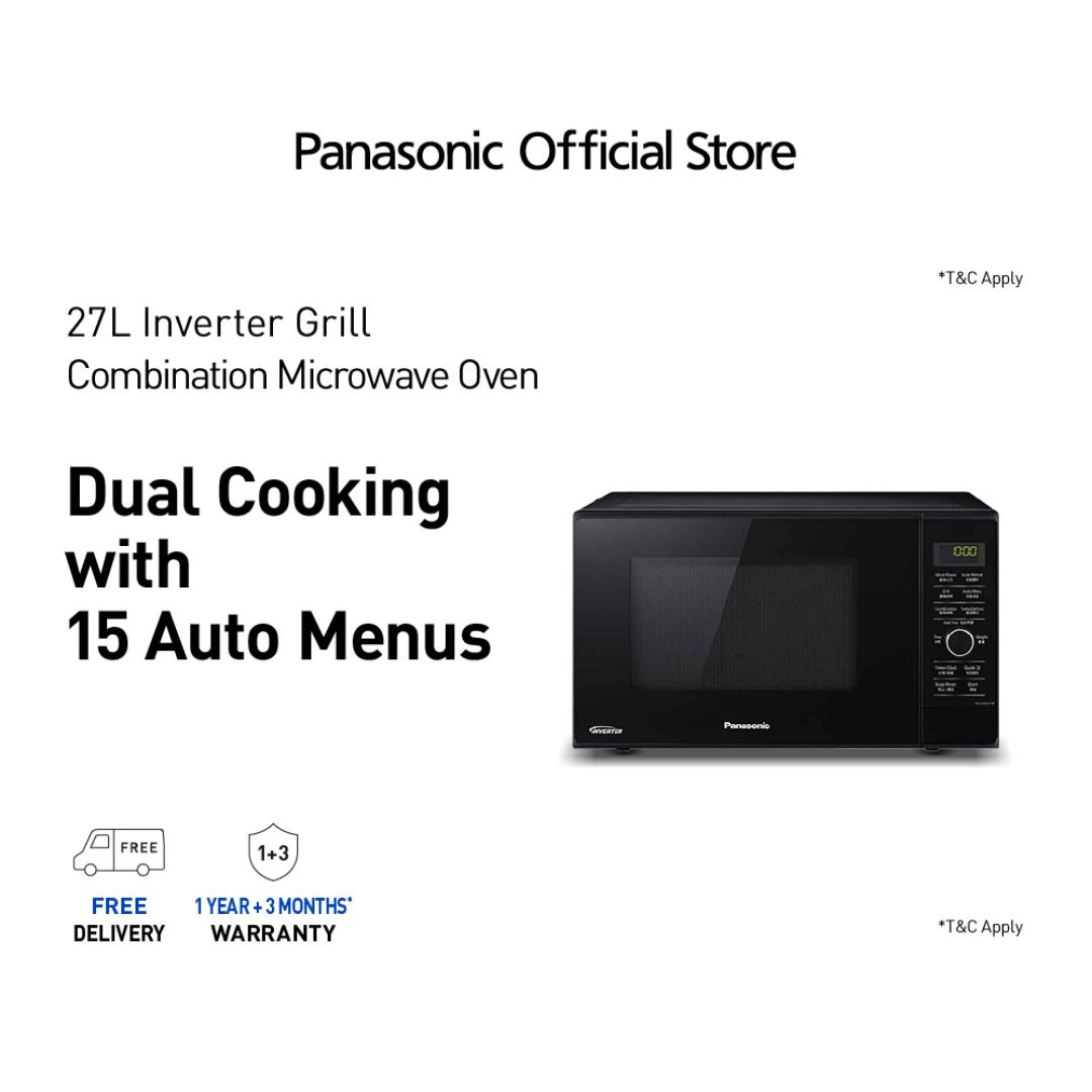 FREE DELIVERY Panasonic NN GD37HBYPQ 23L Grill Microwave Oven