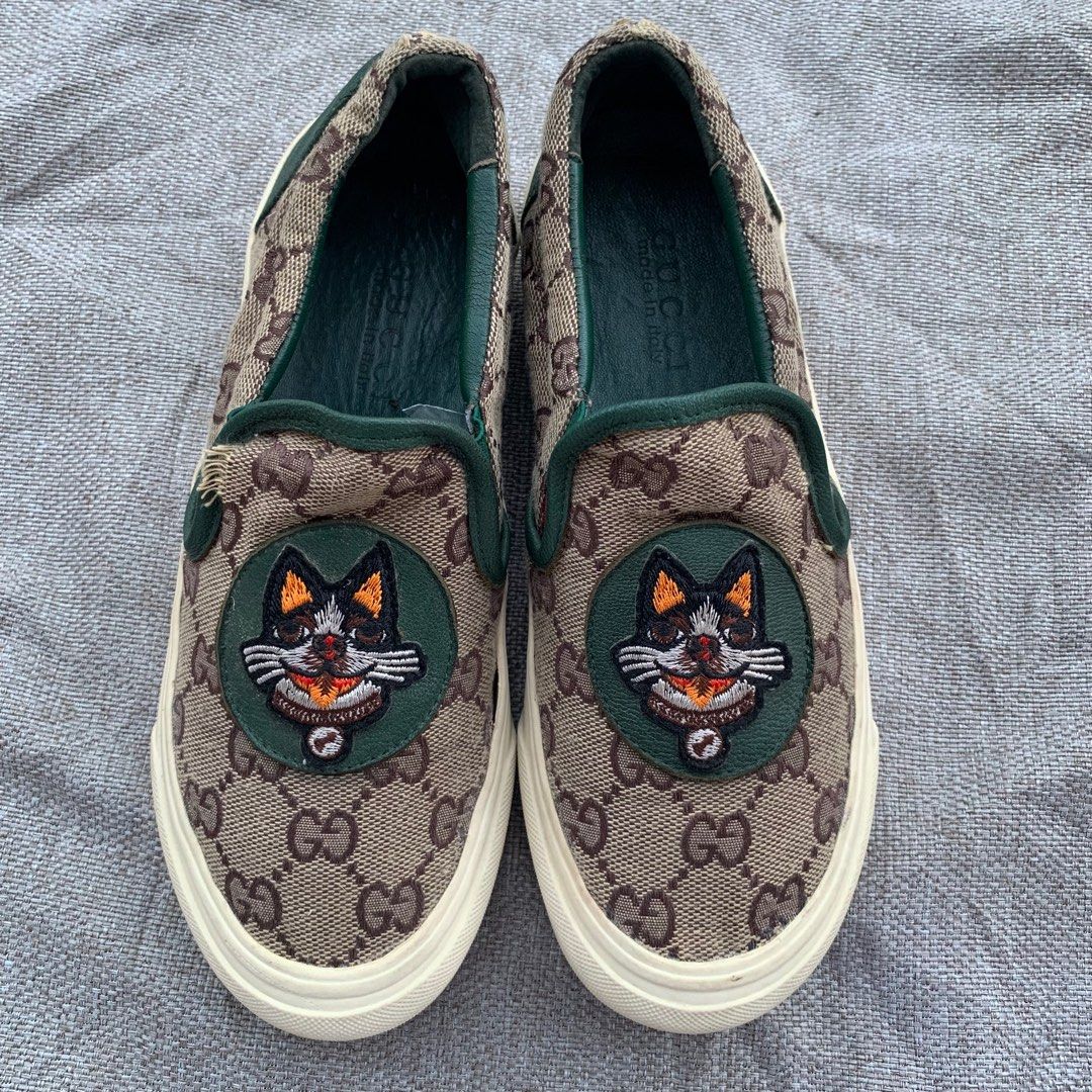 Gucci monogram slip on shop