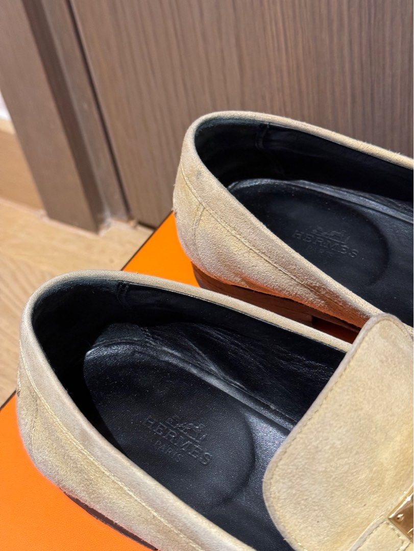 Hermes Destin Kelly Elegant Style Logo Loafer Moccasin Shoes Carousell