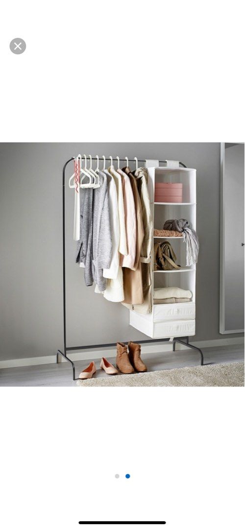 IKEA Mulig Clothes Rack black