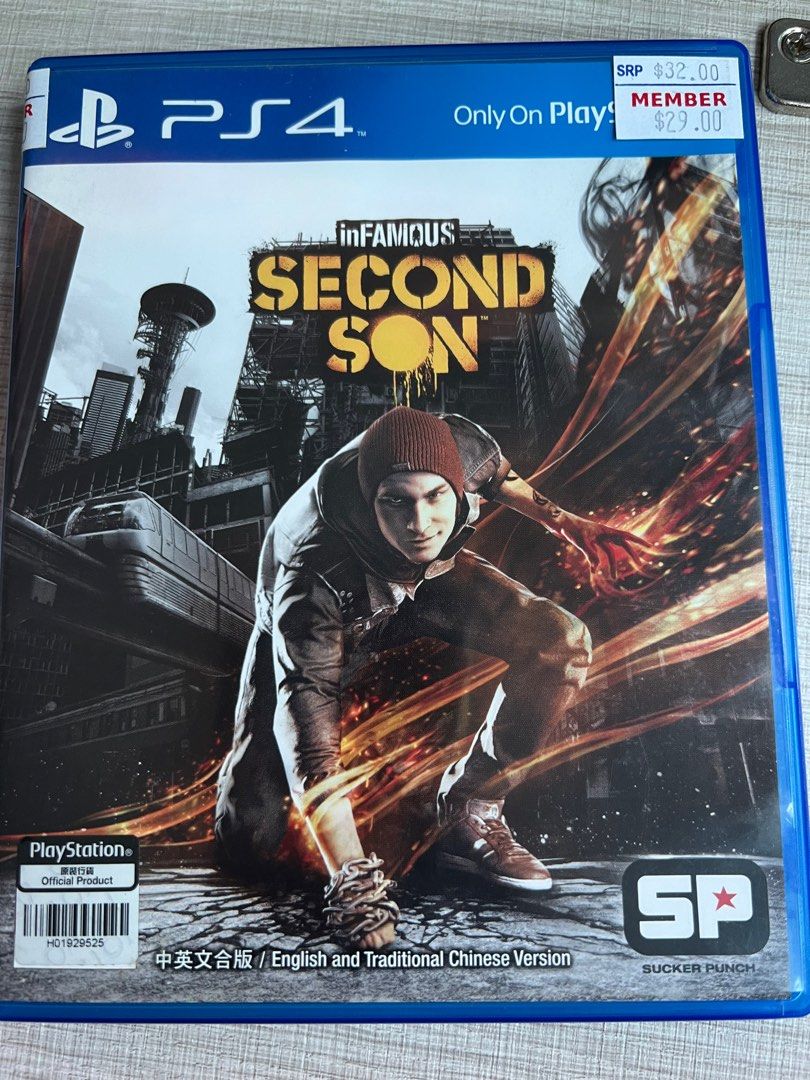 Infamous second son PS4 Video Gaming Video Games PlayStation on