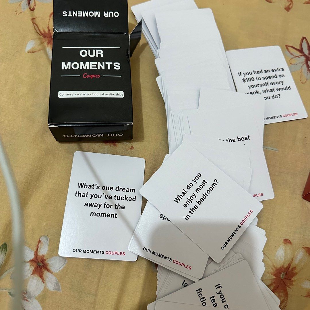 intimacy (150 prompts) & our moments couples card interactive games