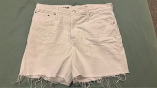 J Crew Hi-Rise White Shorts