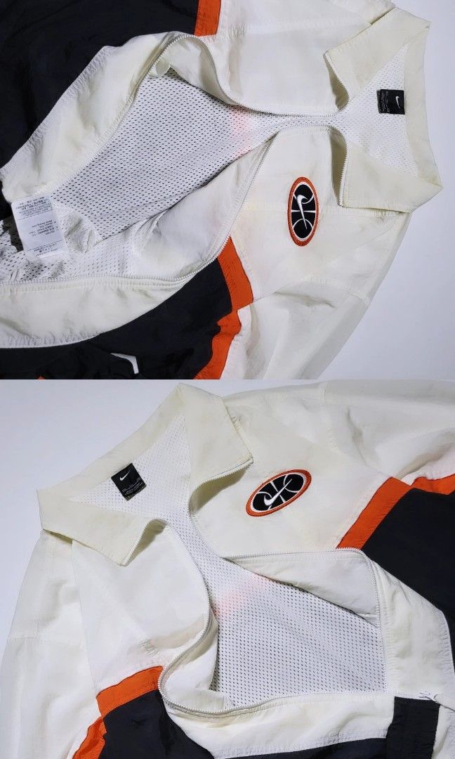 Jacket windbraker colorblock Nike Throwback Woven sports basketball jacket White Av 9576100 Fesyen Pria Pakaian Atasan di Carousell