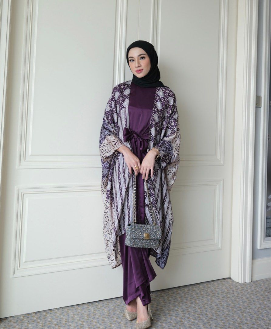 Kaftan Edition Tunic Batik Kaftan Tunic Kaftan Batik Modern Women Kaftan Tunic Dress Set Baju Lebaran Set Baju Raya Set Hari Raya Clothes