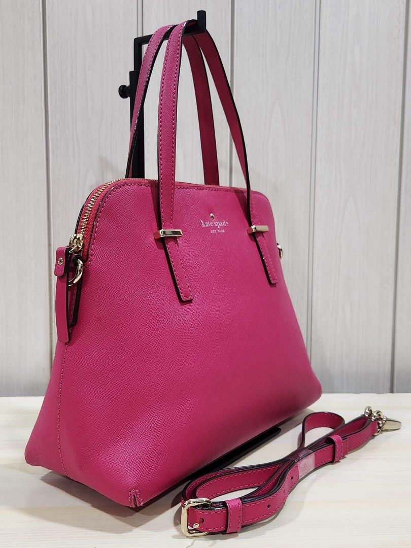 Kate Spade Fuschia Leather Two Way Bag Luxury Bags Wallets on Carousell