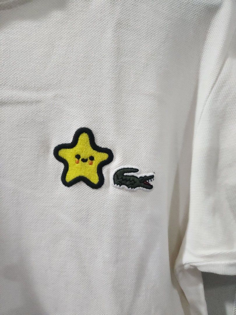 Lacoste White Tee (Category: Tshirts & Polo Shirts ) located in Lingayen. Submitted by brulee21 (Listing ID 1293304410, Image 3). Description: rfs: decluttering has minimal stain.