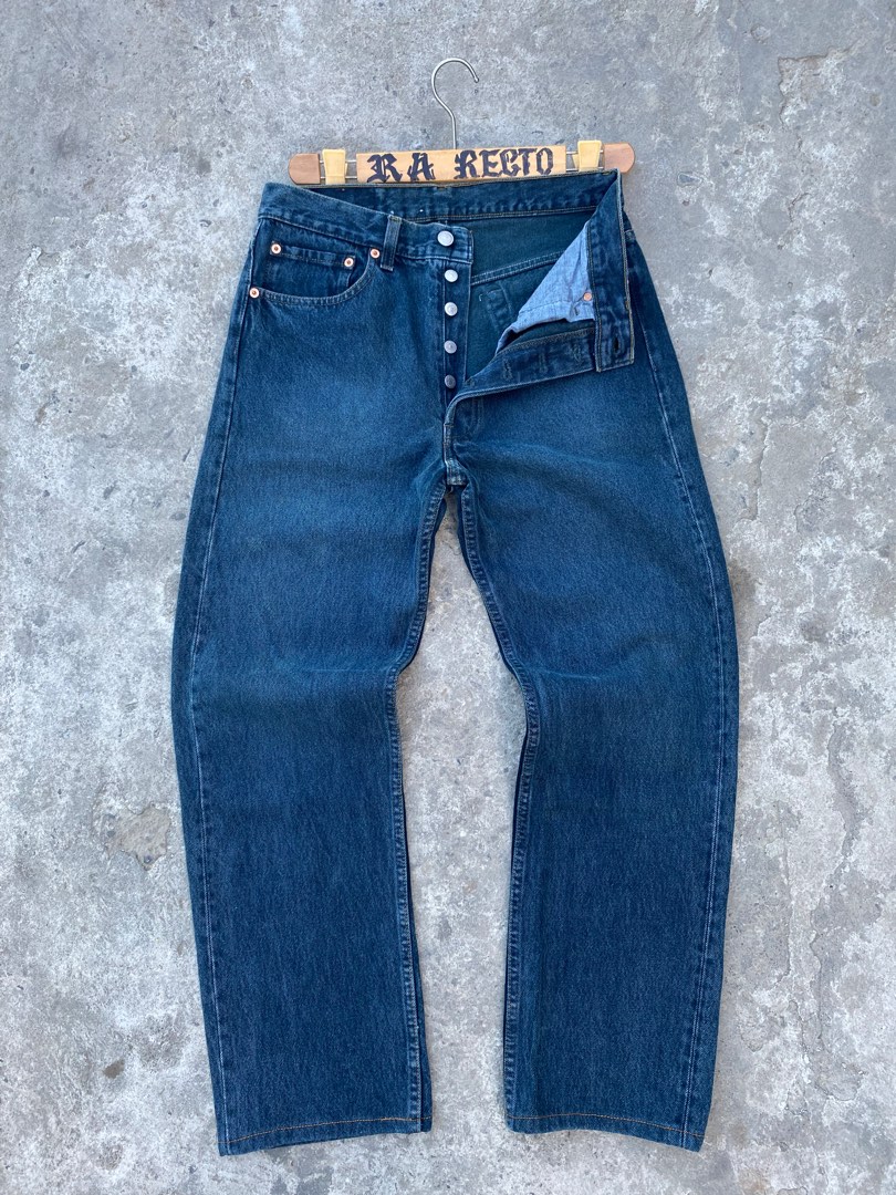 Levis 501 WPL 423 Straight Cut Button Fly Denim Pants Size 30