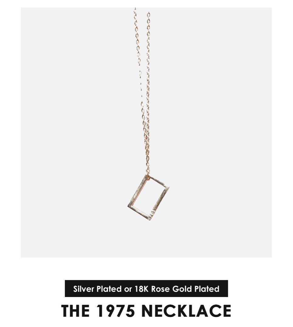 The 1975 rectangle necklace sale
