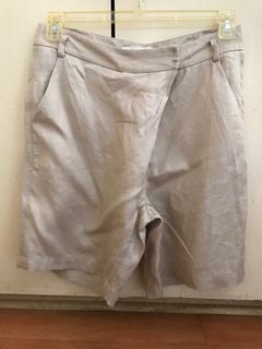 Linen trouser shorts