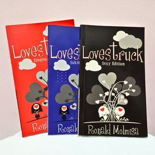 Lovestruck Series Book Bundle (Singles, Sakit, Sexy Edition) by Ronald Molmisa | Preloved Filipino Book