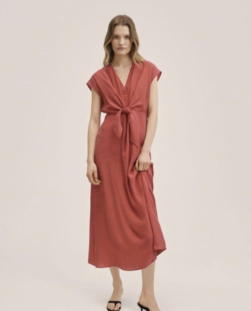 Mango peach dress outlet