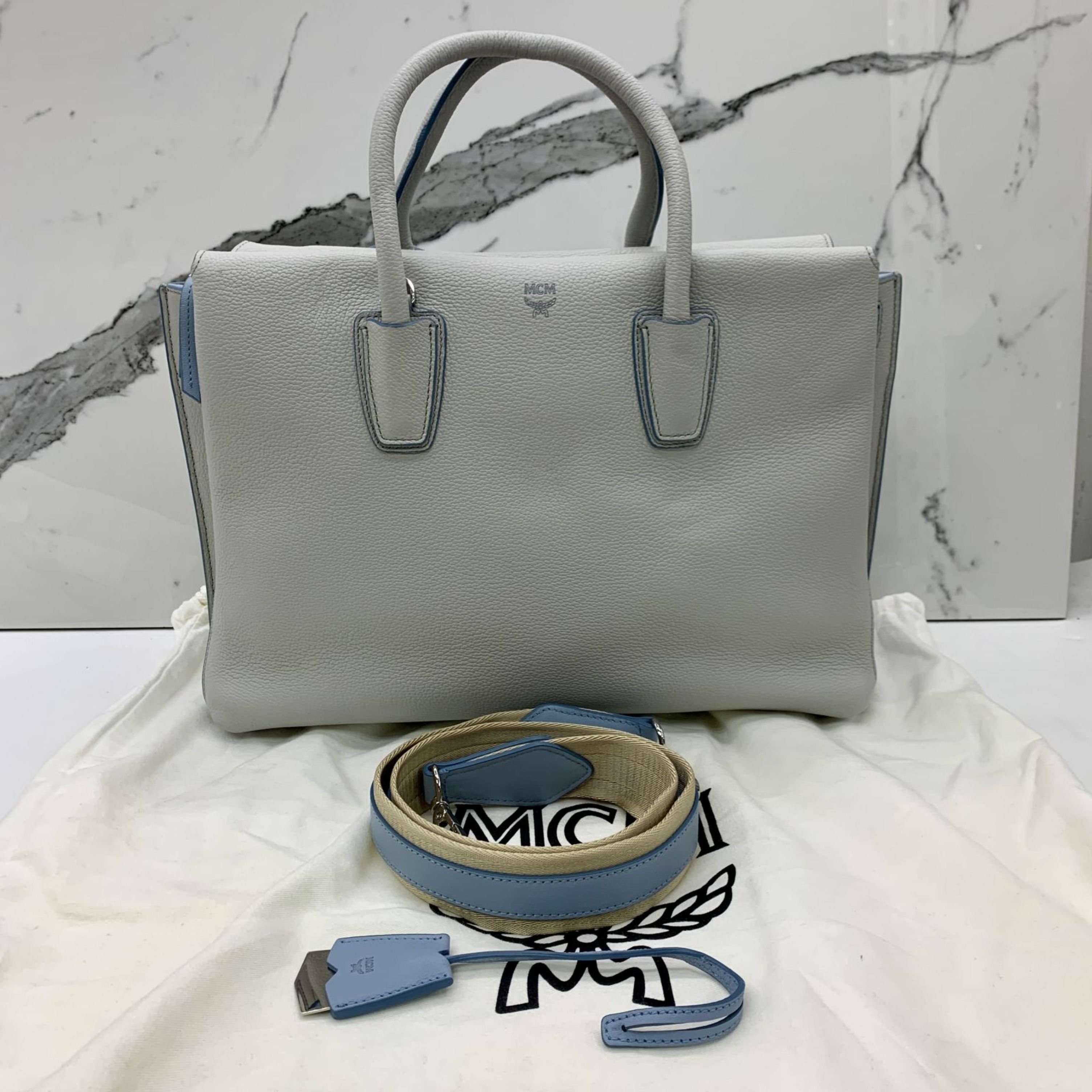 MCM OFF WHITE 2WAY SHOULDER BAG 247009930