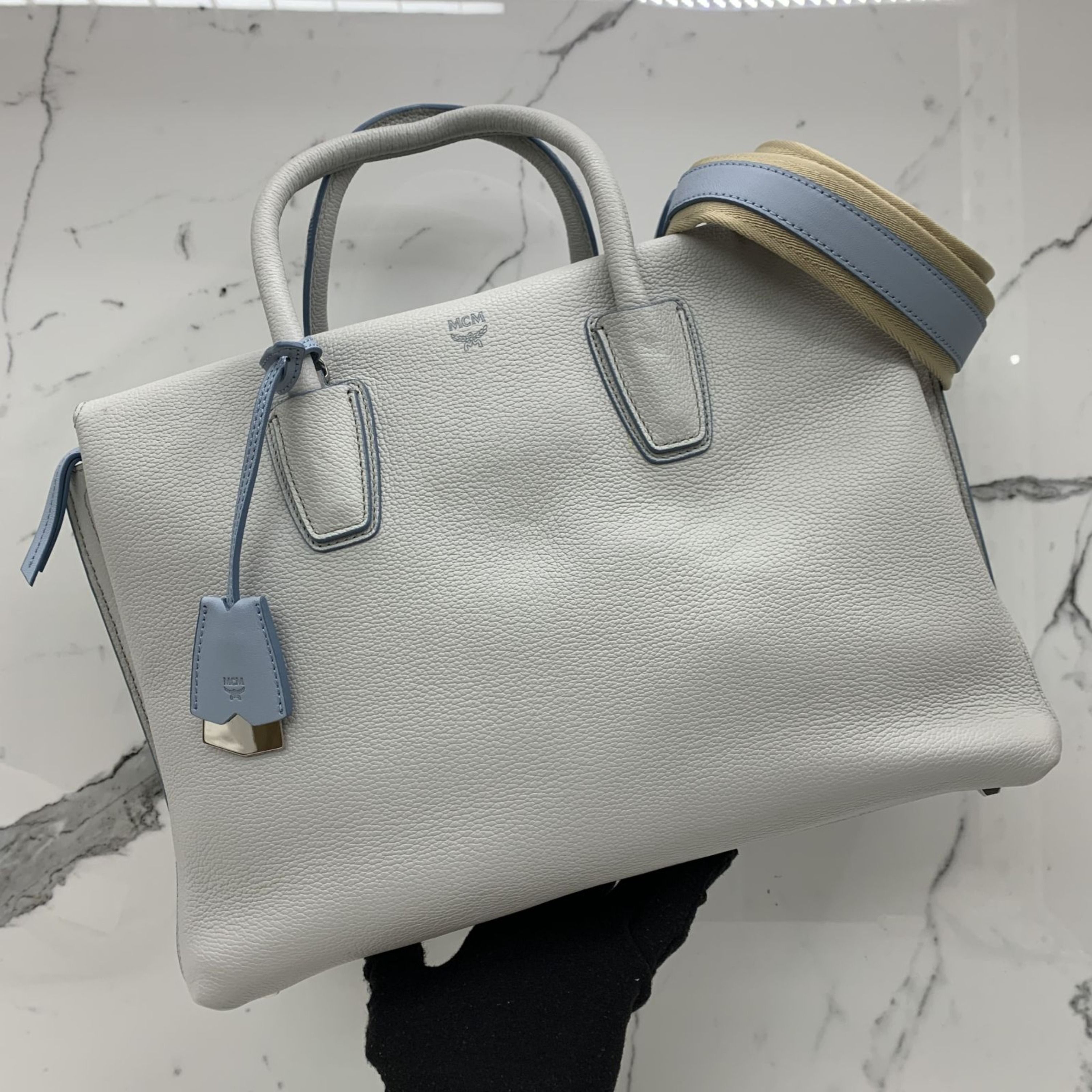 MCM OFF WHITE 2WAY SHOULDER BAG 247009930
