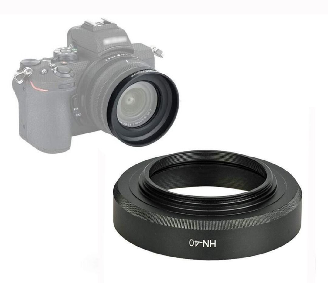 Lens Hood Nikon Z50 Nd Filter HN-40 46mm Metal Lens Hood For Nikon