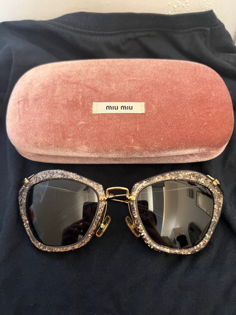 Miu miu glitter sunglasses new arrivals