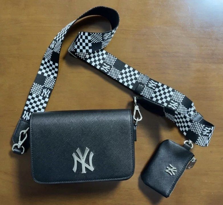 MLB Leather Crossbody Bag Black Women s Fashion Bags Wallets Cross body Bags on Carousell