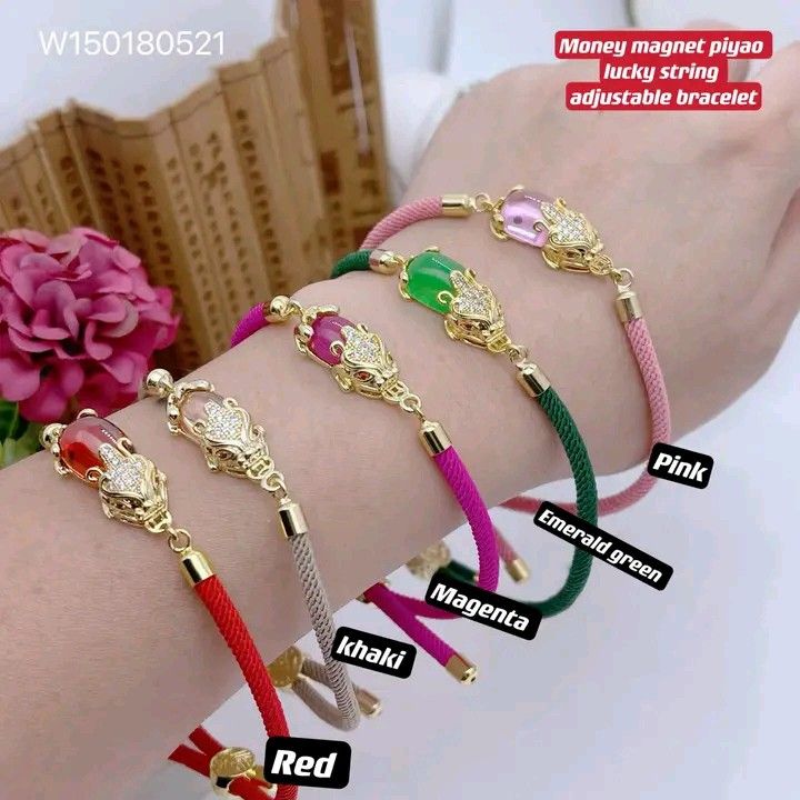 Money magnet piyao lucky string bracelet