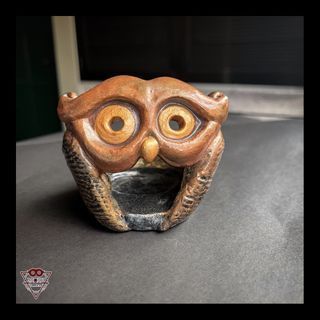MORI CRAFTS Hollow Owl Tea Light Candle Holder