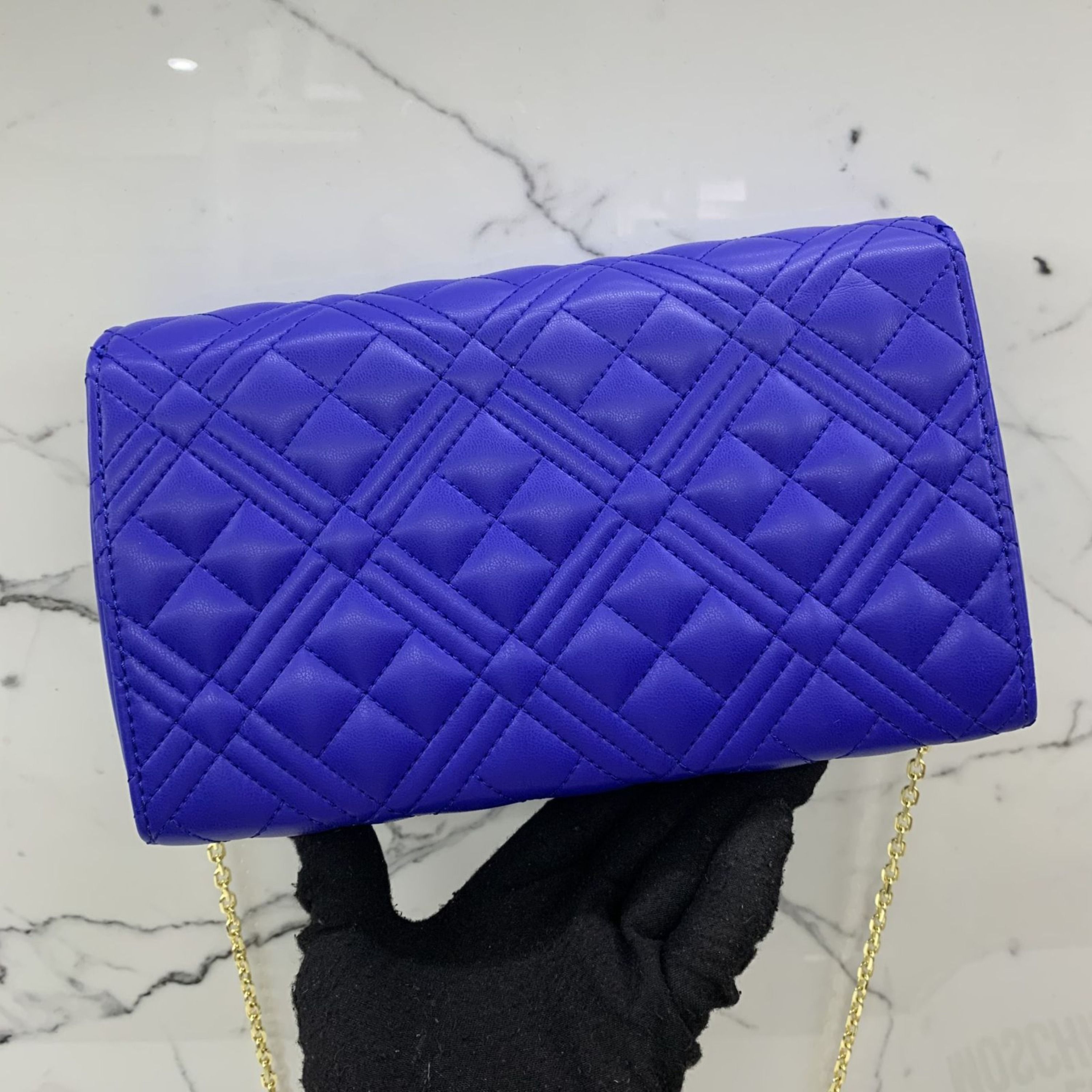 Blue love moschino bag top