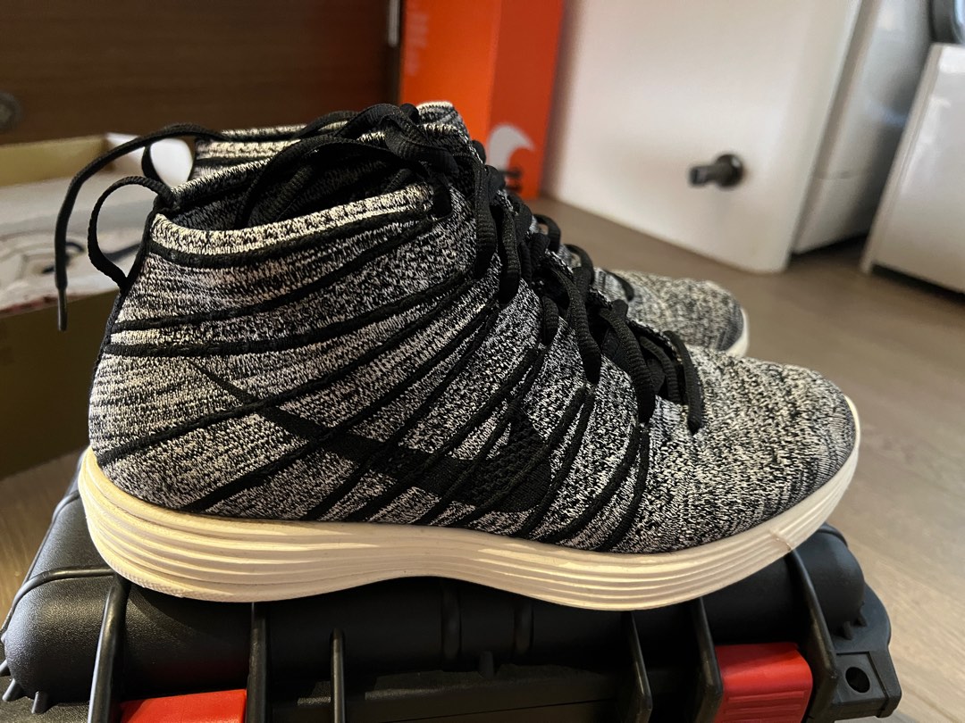 Nike Lunar Flyknit Chukka Black White Sail Carousell