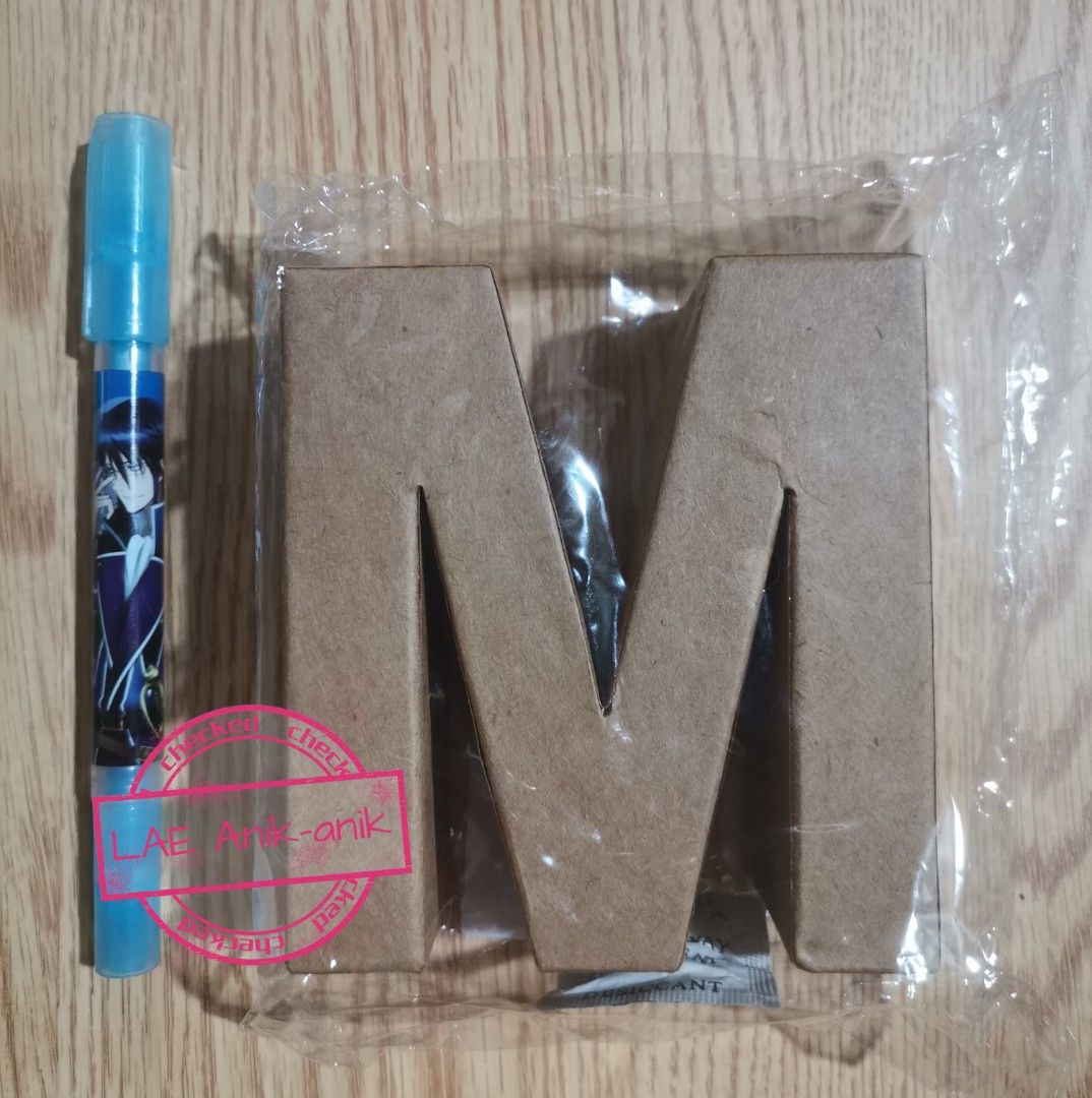 Paper Mache Alphabet "M" (AS IS) (Category: Craft Supplies & Tools) located in Taguig. Submitted by lae.onlineshop (Listing ID 1293329915, Image 1). Description: AS IS, WHERE IS. 6pcs avail 150.00 take all (PRIORITY) ‼️1 DAY RESERVATION ONLY‼️.